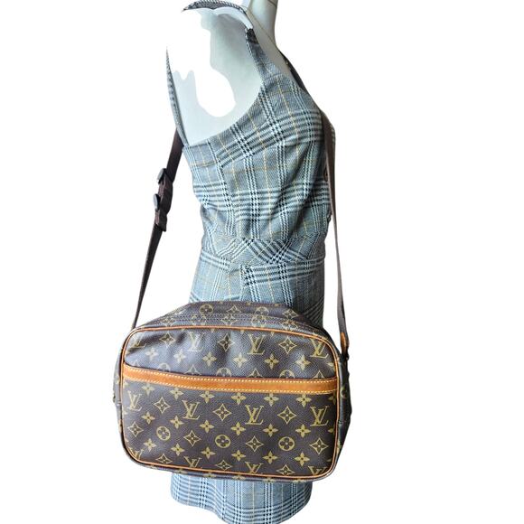 SOLD Louis Vuitton LV Monogram the Reporter PM Crossbody Bag Canvas Vachetta - Picture 3 of 15
